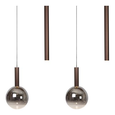 Lucide JASMINE - Pendant light - LED Dim. - CCT - 7x4W 2200K/3300K - Suitable for double-height spaces and high ceiling - Copper - Premium